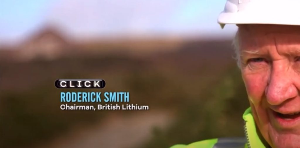 British Lithium feature in BBC Click on BBC World News Service